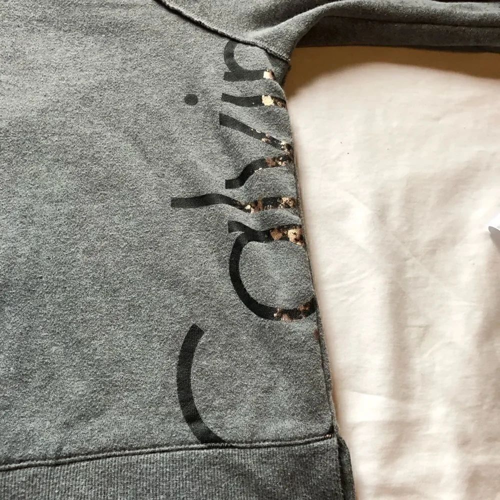 Calvin Klein Performance Sweat Shirt Gray Small - Picture 6 of 10